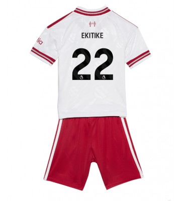 Liverpool Hugo Ekitike #22 Udebanetrøje Børn 2026-27 Kortærmet (+ Korte bukser)